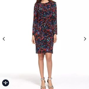 Multicolor Long Sleeve Dress